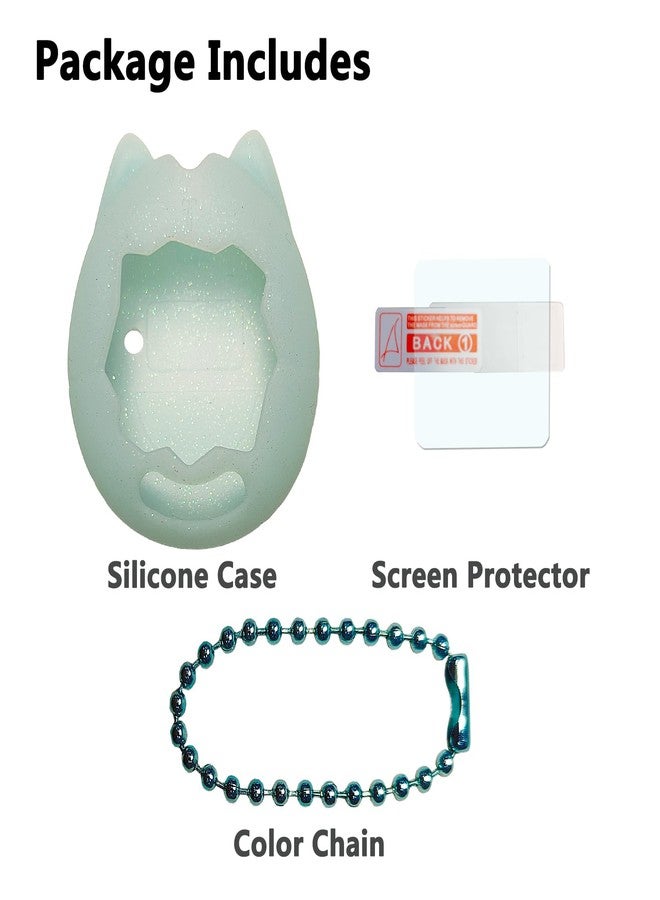 JCHPINE Silicone Cover Case for Tamagotchi Original Digital Pet, Protective Sleeve Skin for Original Tamagotchi Electronic Pet Toys Accessories (Only Case) (Blue) - Image 2